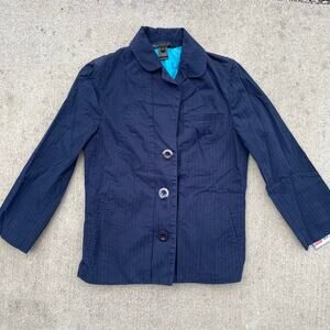Marc by Marc Jacobs Jacket Womens Size 4 Navy Button Front